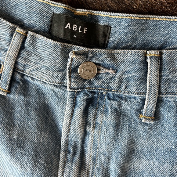 Able Ginnie Wide Leg Jeans Denim - Picture 4 of 6